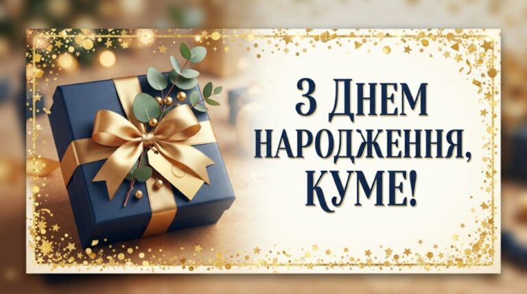 Привітання куму з днем народження своїми словами