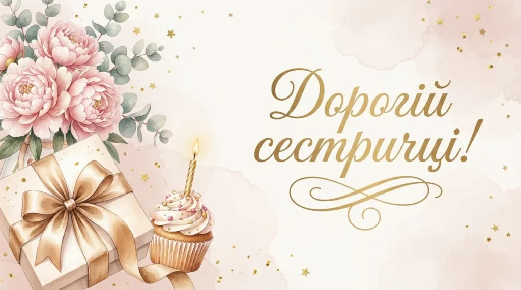 Як привітати сестру з днем народження своїми словами?