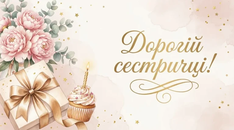 Як привітати сестру з днем народження своїми словами?