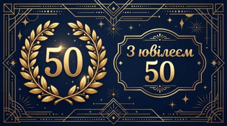 Привітання з 50-річчям чоловіку своїми словами: красиві тексти в прозі