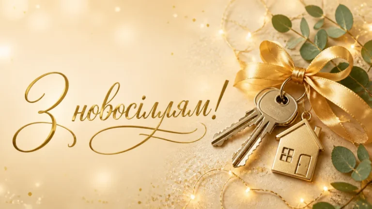 Короткі привітання з новосіллям — для СМС, чатів і листівок
