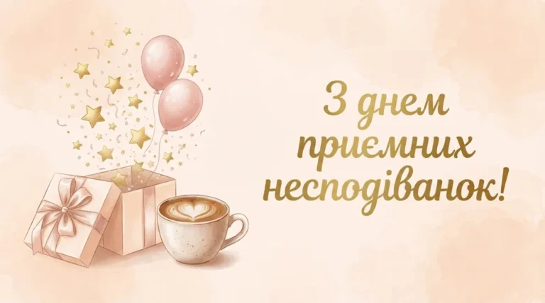 Найкращі привітання з Днем приємних несподіванок для близьких і колег