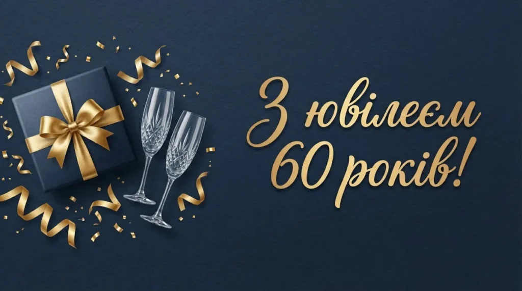Найкращі привітання чоловікові з ювілеєм на 60 років