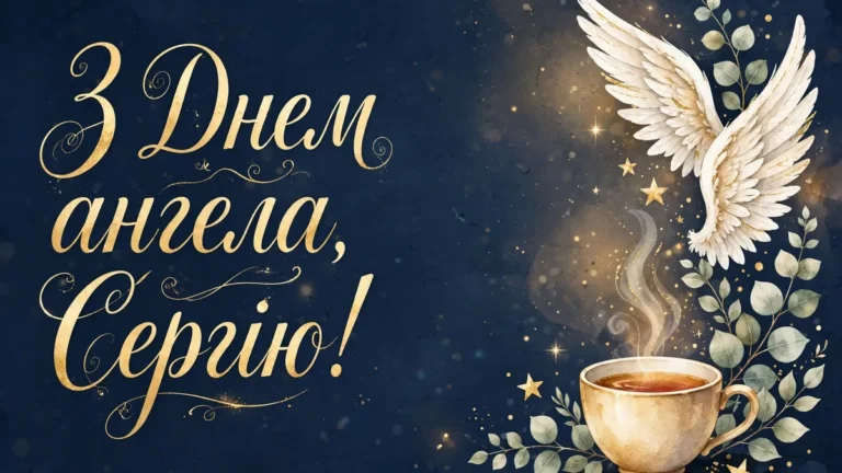 55 привітань з Днем ангела Сергія своїми словами