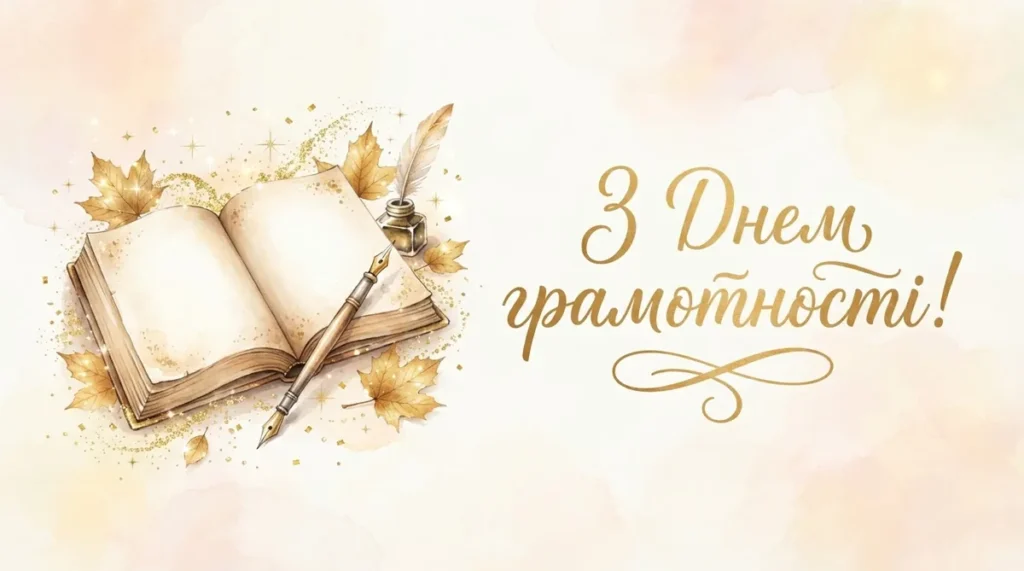 Привітання з Днем грамотності — для вчителів, учнів, колег і друзів
