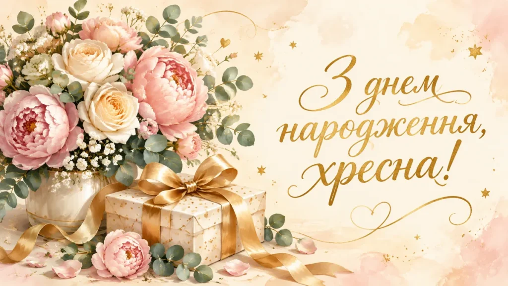 Привітання з днем народження хресній мамі від похресника: що написати й що сказати в тості
