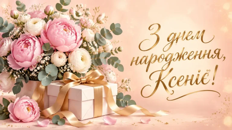 Привітання та побажання з днем народження Ксенії в прозі