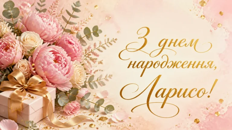 Привітання з днем народження Ларисі своїми словами: щирі та теплі побажання