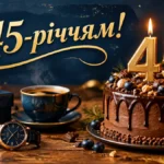 Привітання з ювілеєм 45 років чоловіку: від дружини, дітей, друзів і колег