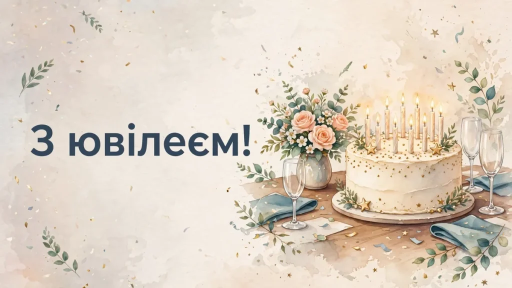 Привітання з ювілеєм організації: офіційні, від колег і партнерів