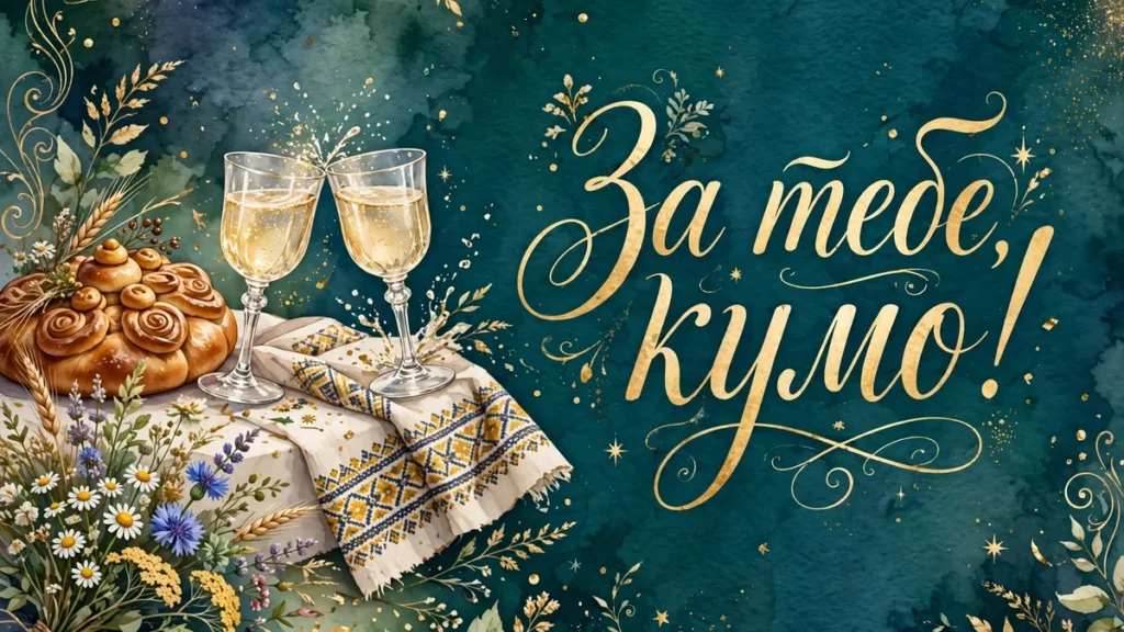 Тост кумі на день народження: зворушливі, жартівливі й короткі