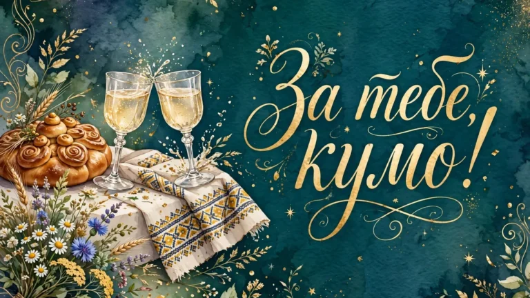 Тост кумі на день народження: зворушливі, жартівливі й короткі
